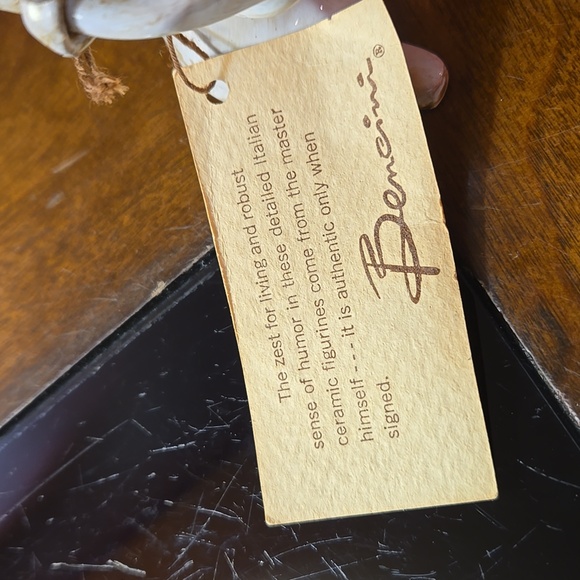 Vintage 1970s Dino Bencini 808 Indoor Gardner Signed/Tagged Figurine- Approx. 5" - Picture 3 of 11